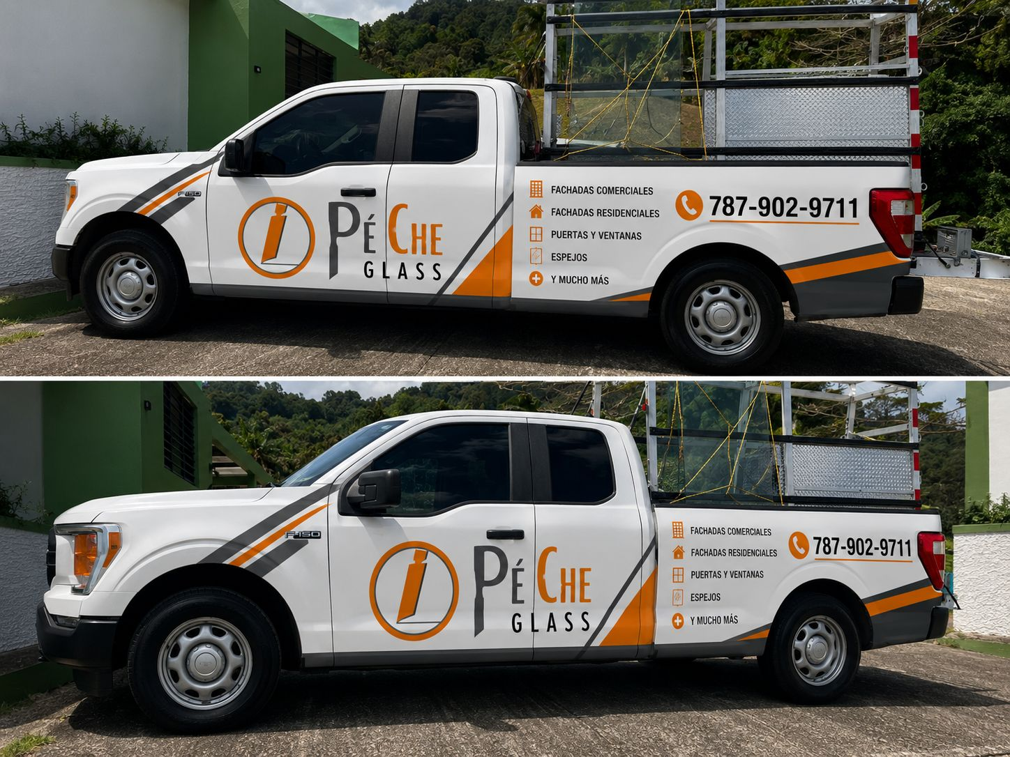 peche glass truck